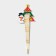 Topper decorative "Christmas tree and snowmen" 8.8x25 cm