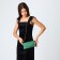 Female bag on a magnet, green color