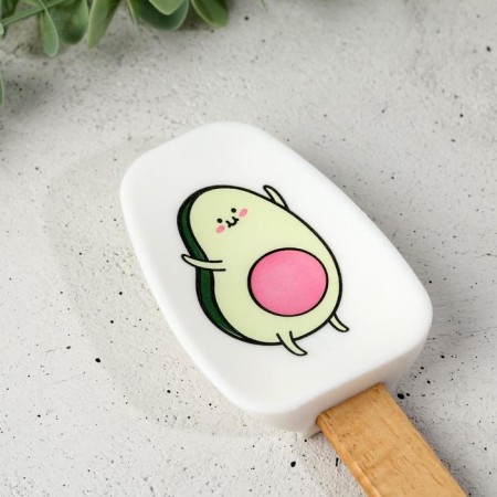 Avocado silicone blade on a mold substrate, 17.4 x 41 cm-4