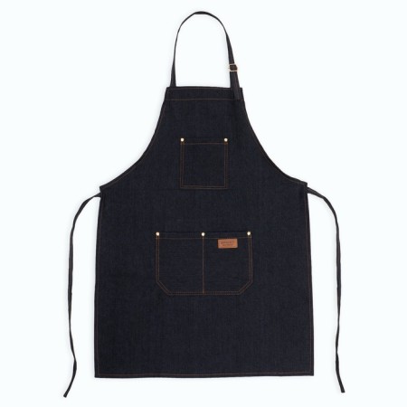 Apron for the master, denim, black color-7