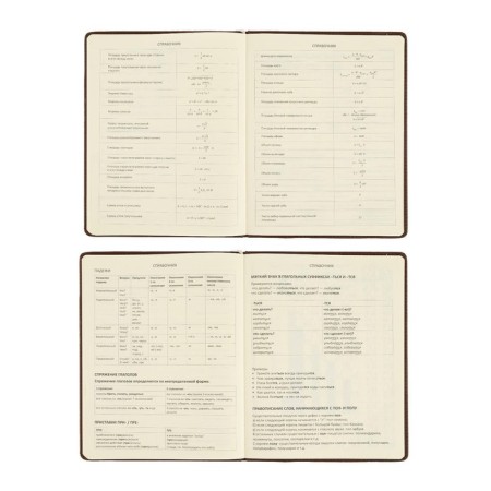Universal diary for grade 1-11 Dark Brown, hard cover, artificial leather, foam rubber, lies, 80 g/m2-8