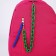 School textile school with pocket, pink color, 45x30x15 cm