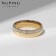 Xuping ring stimulus, white color in gold, size 19