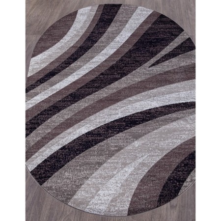 Oval carpet Merinos Silver, size 200x400 cm, color Gray-Purple