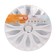 Wheel caps 14 "Voltek", white gloss, chrome ring, set 2 pcs, AWCC-14-29