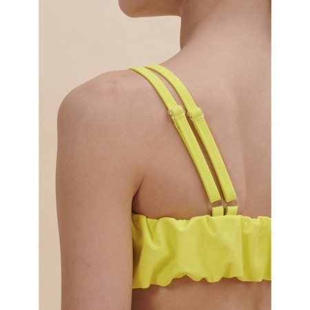 Bathing suit for girls, height 104-110 cm, lime color-4