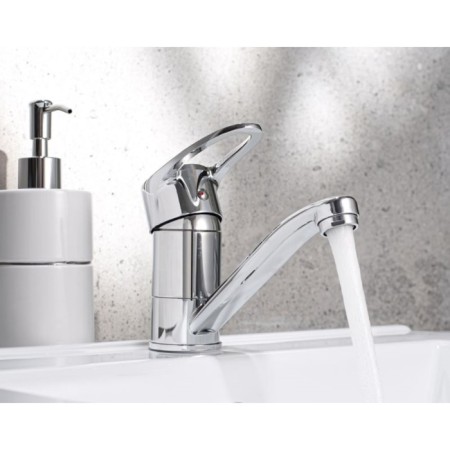 Kitchen mixer "RMS" SL52-004FB-15, single-leaf, spill 150 mm, zinc, chromium-2