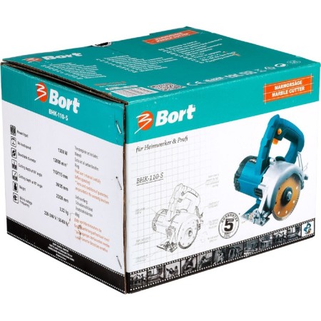 Circular Bort BHK-110-S, 1300W, 12000 rpm, d = 110/115 mm, landing 20/22 mm-5