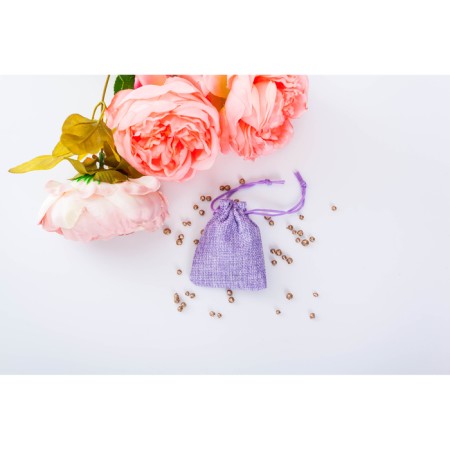 Gift bag from canvases, lilac, 7 x 9 cm-3