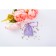 Gift bag from canvases, lilac, 7 x 9 cm