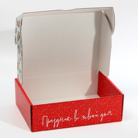Folding box "Hugge", 30.7 x 22 x 9.5 cm, New Year-3