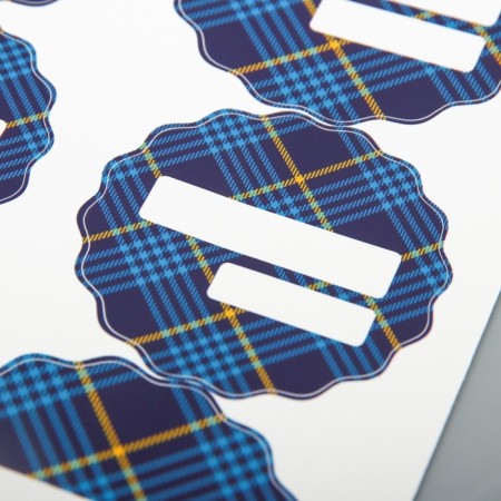 Stickers for marking cans "spices" 24 pcs, blue-4