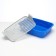 Toilet with a grid, 45x34x15 cm, blue/gray