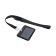 Badge horizontal, external, 100 x 80mm, internal 52 x 82mm, tape 42 cm, black
