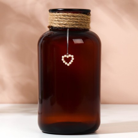 Vase for flowers, brown, 1000 ml.-1