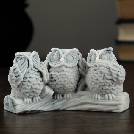 Souvenir "Three Owls" 10cm-3