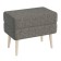 Puff "Tifani", 550 × 330 × 460 mm, Shenill fabric, color Betsy 015 / Dark gray
