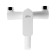 Bath mixer Zein Z2746, pour 15 cm, 35 mm cartridge, with shower, white