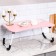 Table - breakfast tray, for a laptop, folding, pink, 60x40 cm