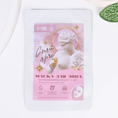 Facial mask "Shine brighter", 1 pc, Beauty Fox