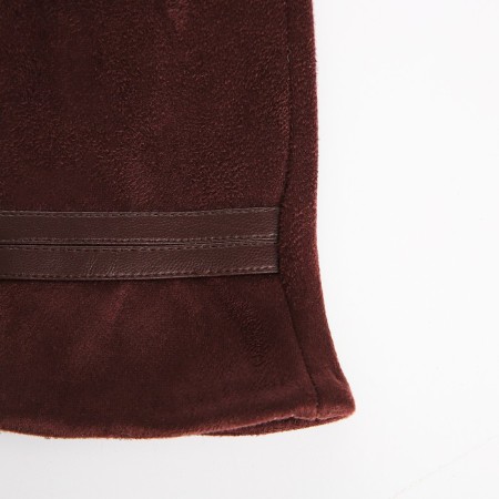 Gloves are female, dimensionless, without insulation, brown color-1