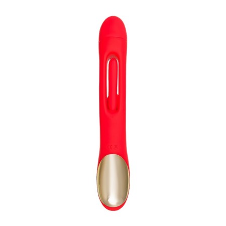Vibro -roller with the Jos Patti Moving Language, 24 cm, silicone, red color-1