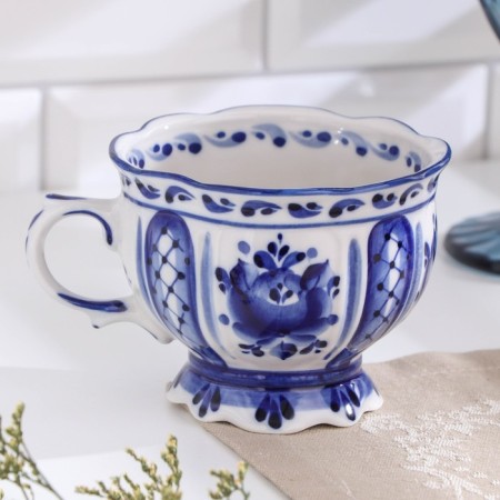 Cup "Hope", 12x10x8 cm, gzhel-1