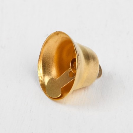 Bell for needlework, set of 10 pcs., Size 1 pc. - 1.8 cm, gold color-2