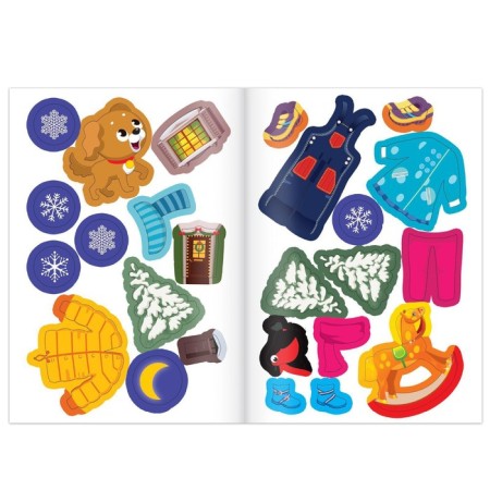 New Year's applications with stickers "Grandfather Frost"-3
