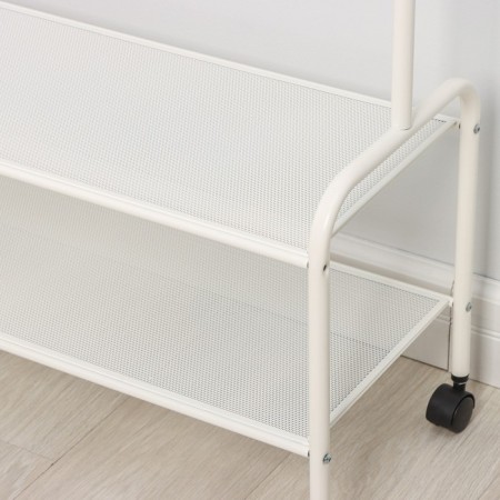 Valencia 32m clothing stand, 91.5 × 30 × 162 cm, white color-4