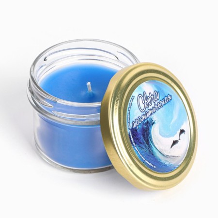 Candle in the bank Aromatic "sea breeze", 5x6 cm, 120 g-1