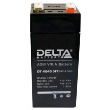The battery Delta DT 4045 (47), 4 V, 4.5 A/h
