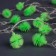 Garland “thread” 5 m with nozzles “Green Hedgehogs”, IP20, Transparent Thread, 30 LED, Green Glows, 8 modes, 220 V