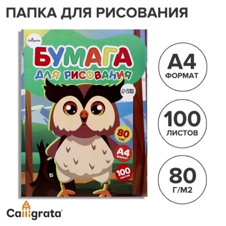 A4 drawing paper, 100 sheets of "Callon" Calligrata, 80g/m2, in the folder