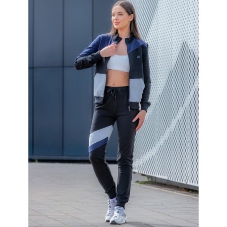 Female Female Suit, Size 46, Black Color, Blue-4