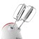 Mixer Brayer 1307br, manual, 600 watts, 5 speeds, white-red
