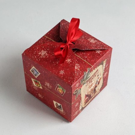 Folding box "Cozy New Year", 12 x 12 x 12 cm, New Year-3