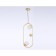 Suspended lamp with a replaceable lamp Ambrella Light, Crystal, Tr5431, 2XG9, Color Gold