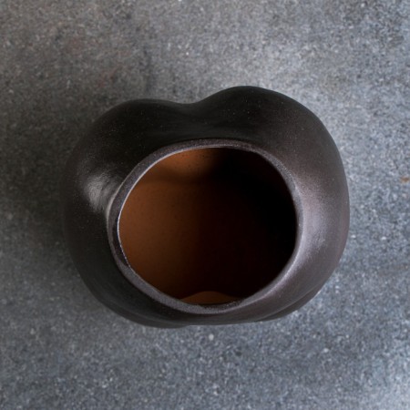 Vase "Aphrodite", black, 1.3 l/16.5x15 cm-3