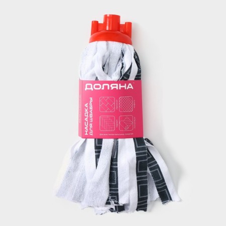 Nozzle for a mop of the share "skirt strips", color mix-4