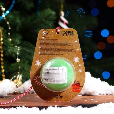 New Year's bomb for the bath "Santa Claus", Zeleny, 120 gr.-1