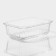 Container of heat -resistant glass of Dante's share, rectangular, 370 ml, 14.5 × 10.5 × 5.5 cm