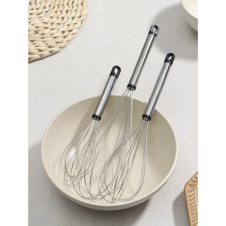 A set of whisking for whipping the share “Assistant”, 3 pcs: 19 cm, 24 cm, 29 cm-2