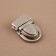 Bag Castle, matte, 3.5 × 4.7 cm, pearl silver color