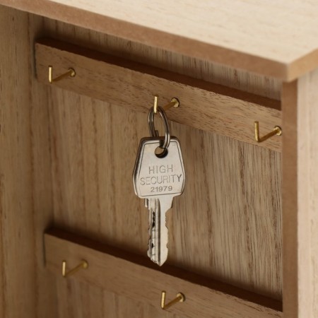 Keywood tree 6 hooks "Field flowers" 20x6.4x26 cm-4