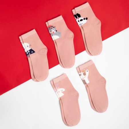 New Year. KAFTAN socks "Happy Holidys!" 5 pairs, size 35-38-1