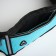 Lightning waist bag, 3 departments, blue color