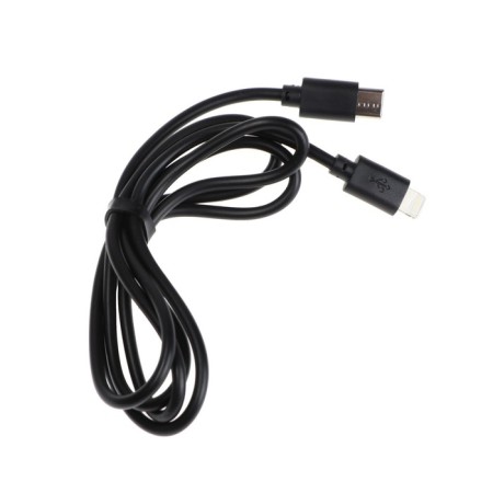 Luazon, Lightning cable - Type -C, 2 A, 1 m, for charging and synchronization, black-3