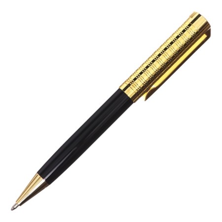 Handle Gift ball in the leatherette case rotary vintage Black/gold housing-1