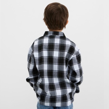A shirt for a boy in a cage KAFTAN, p. 32 (110-116 cm)-3